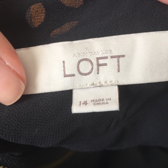 Ann Taylor LOFT Black Dress with Pleated Bottom - Picture 6 of 8